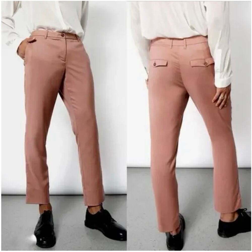 NEW Wildfang The Empower Trouser in Rose Brown Size 8 Casual Dress Pants NWT